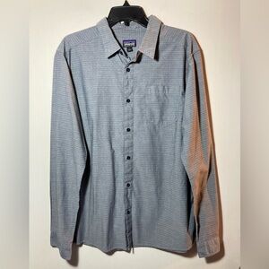 Patagonia Men’s Fezzman Long Sleeve Button Down Slim Fitting Shirt Size Medium